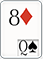 8 of Diamonds, 1/19, 2/17, 3/15, 4/13, 5/11, 6/9, 7/7, 8/5, 9/3, 10/1 8 of Diamonds