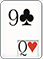 9 of Clubs, 1/31, 2/29, 3/27, 4/25, 5/23, 6/21, 7/19, 8/17, 9/15, 10/13, 11/11, 12/9 9 of Clubs