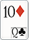 10 of Diamonds, 1/17, 2/15, 3/13, 4/11, 5/9, 6/7, 7/5, 8/3, 9/1 10 of Diamonds